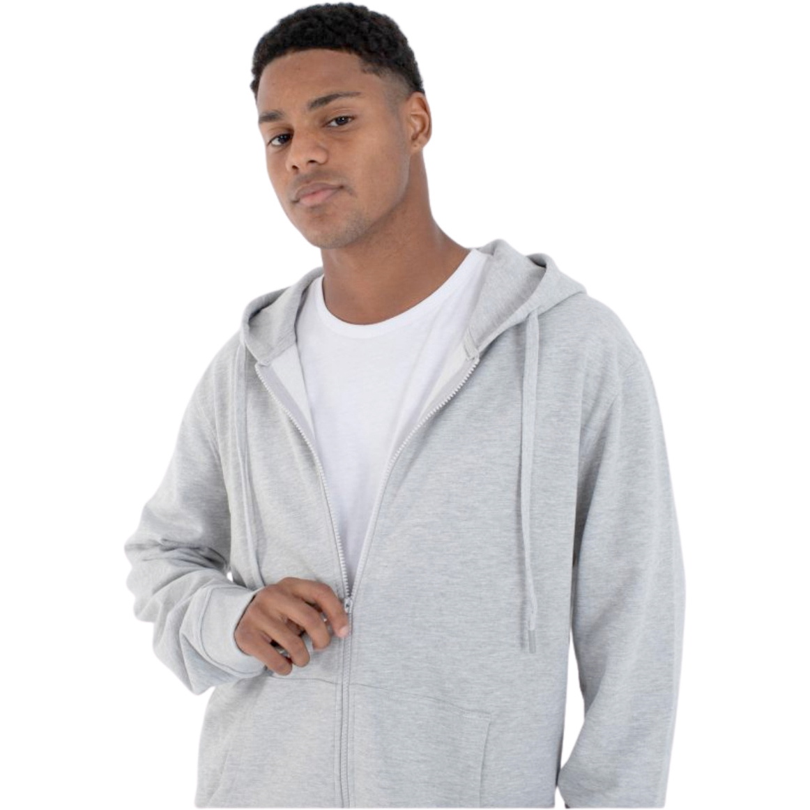 2026 Hurley Herre Nazare Zip- Fleece -hoodie MFTEUN00005 - Grey Heather